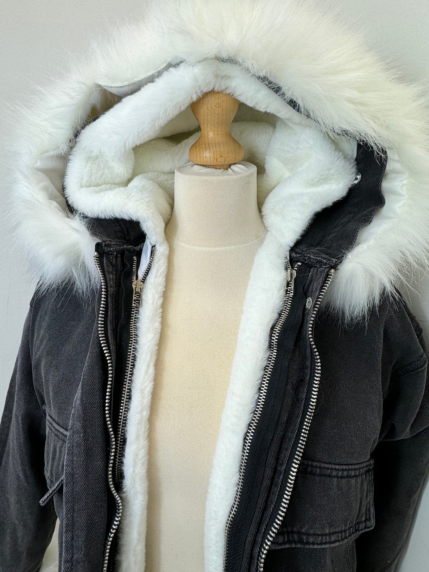 Black with White Fur  kids