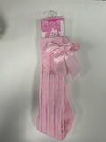 Pink knee-high socks ￼