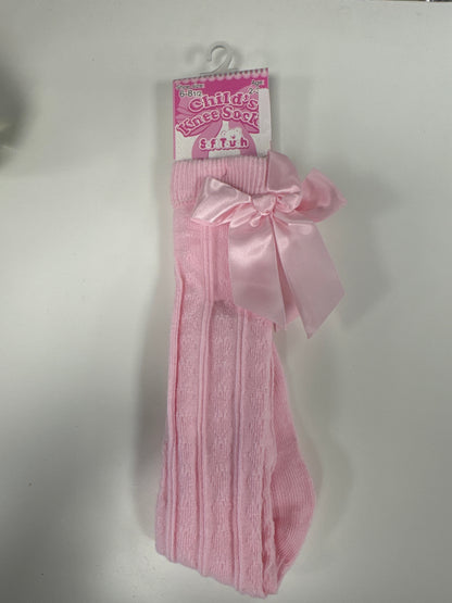 Pink knee-high socks ￼