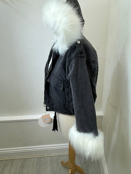 Black with White Fur  kids