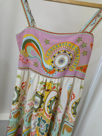 Evil eye printed dress ￼