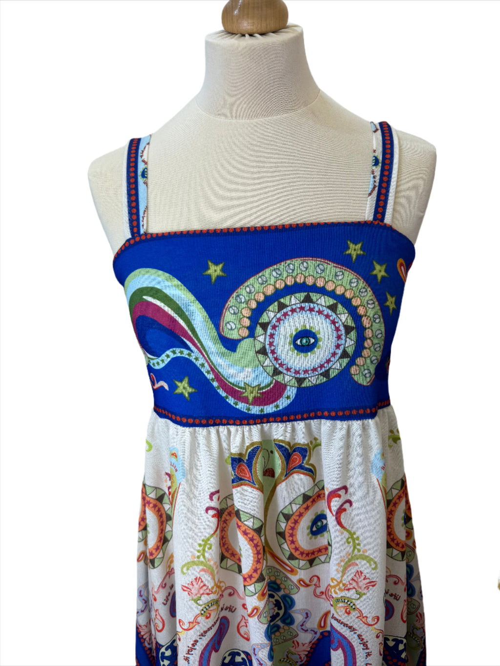 Evil eye printed dress ￼