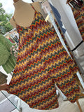 Zigzag stretchy jumpsuits