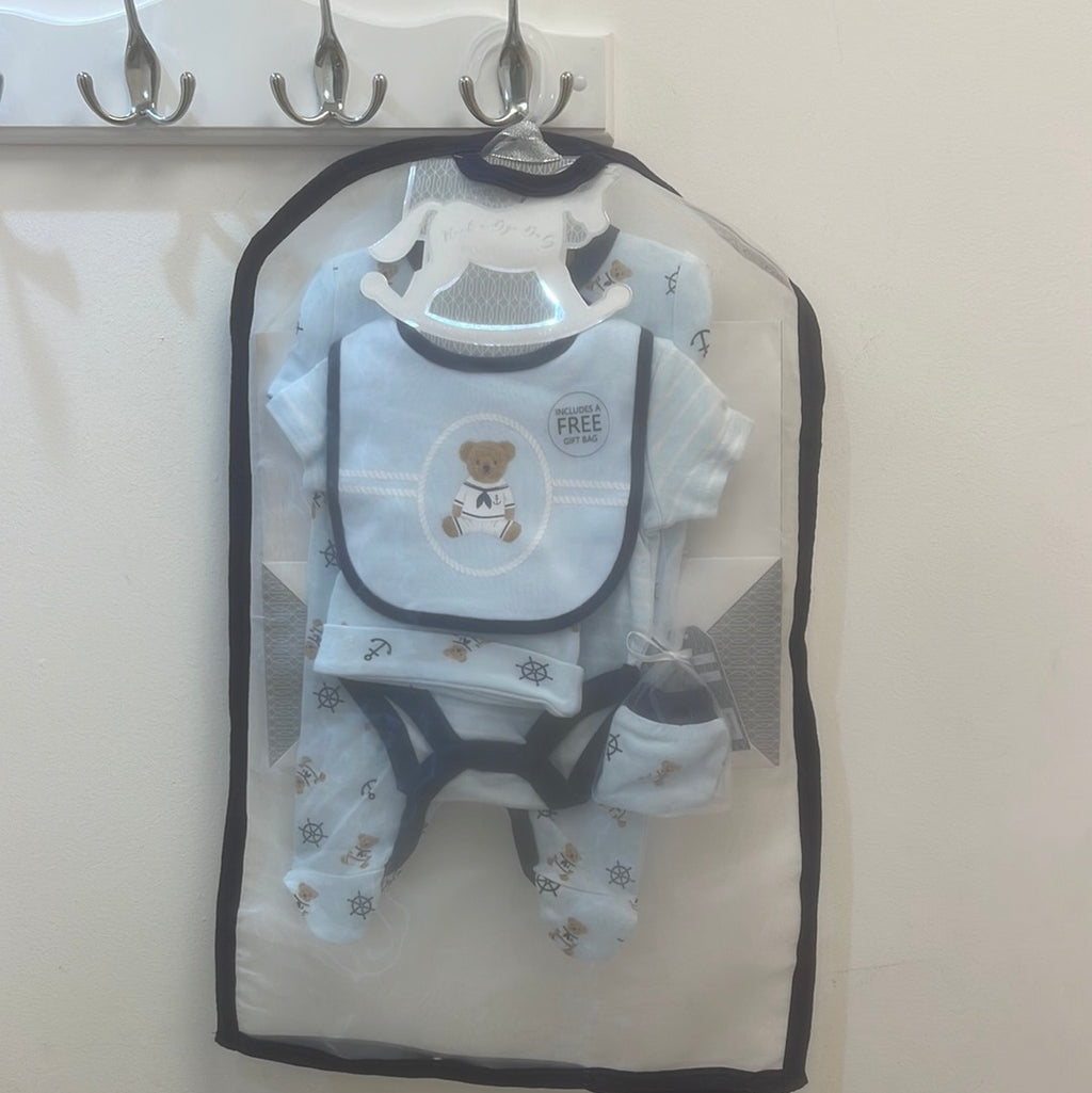 Blue Teddy Bear 5 piece set