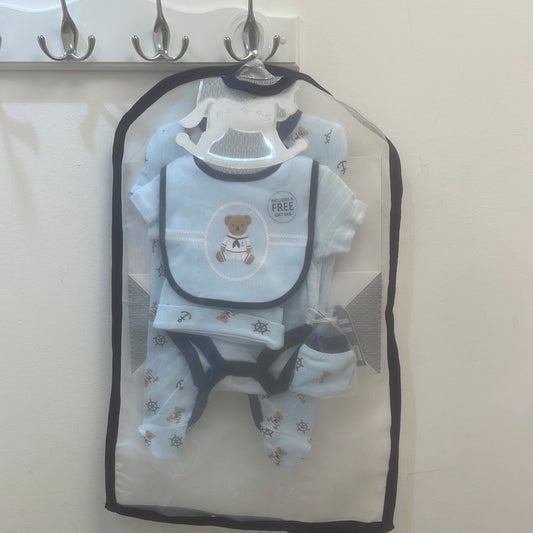 Blue Teddy Bear 5 piece set