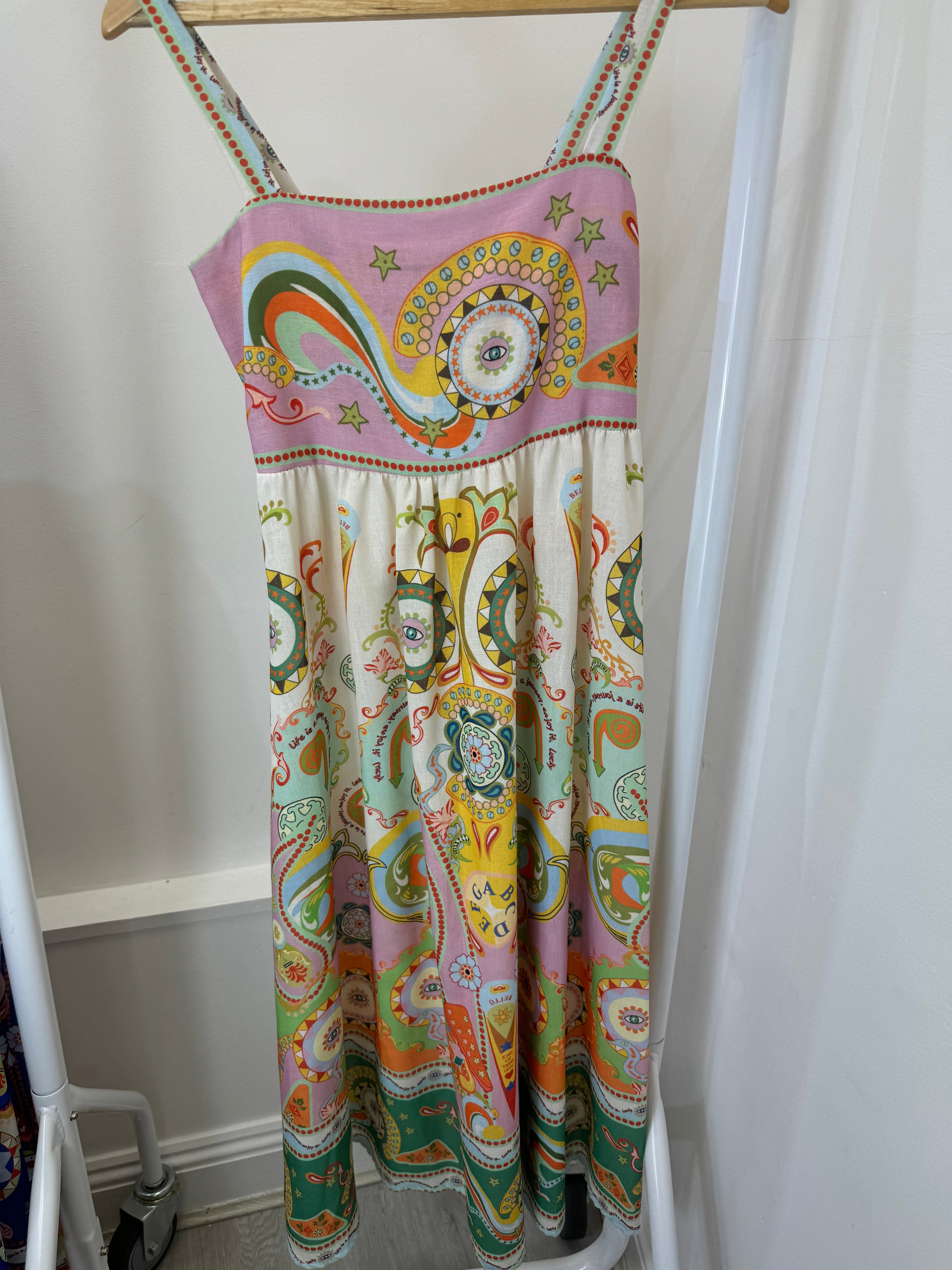 Evil eye printed dress ￼