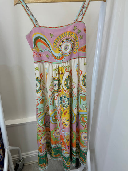 Evil eye printed dress ￼