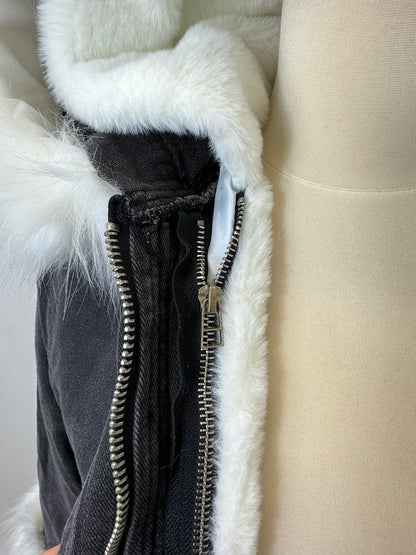 Black with White Fur  kids