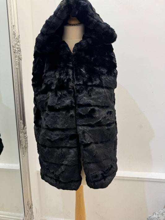 Annie Faux Fur Gilet with Hood