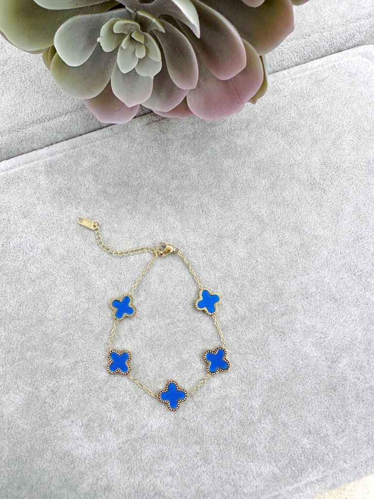 5 clover charmed bracelet