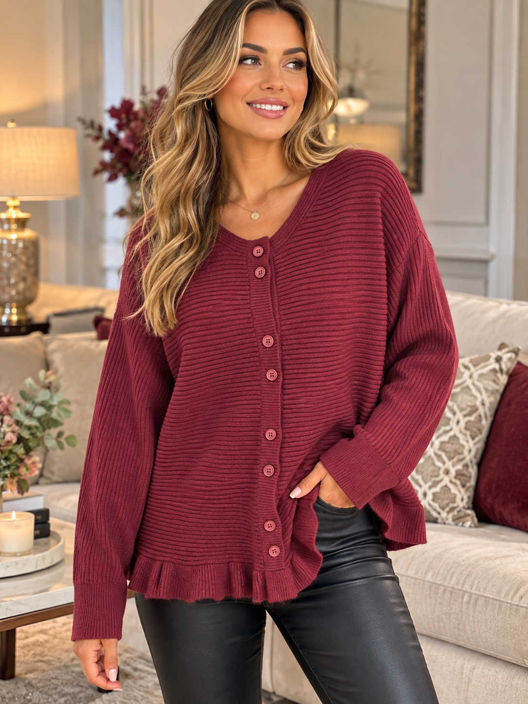 Bella Frill Cardigan