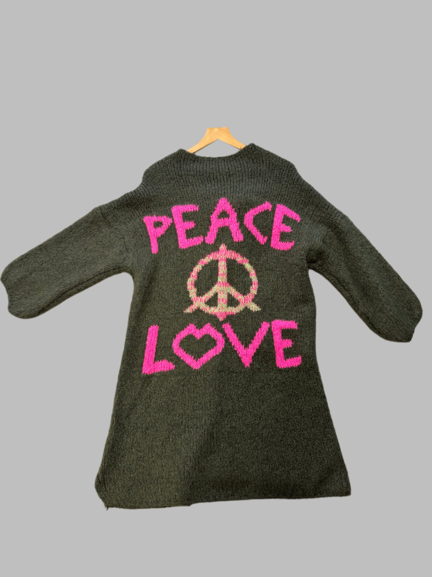 Peace and love cardigans