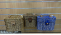 Wicker basket bag