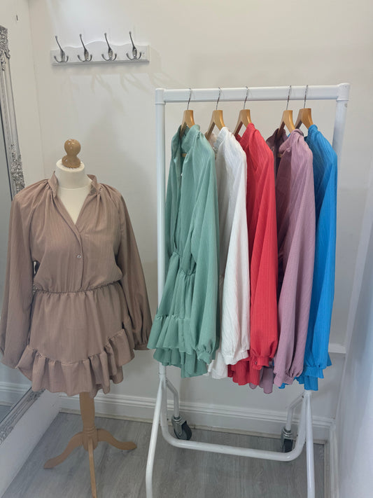 Autumn Frill Bottom Playsuit