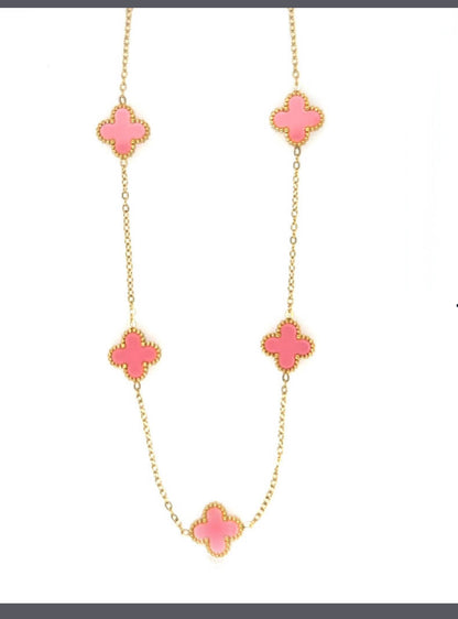 5 clover charmed necklace