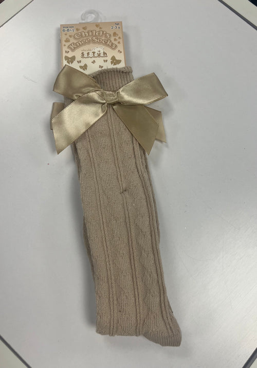 Beige  knee-length