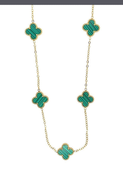 5 clover charmed necklace