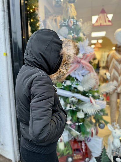 bommer jackets with fur hood