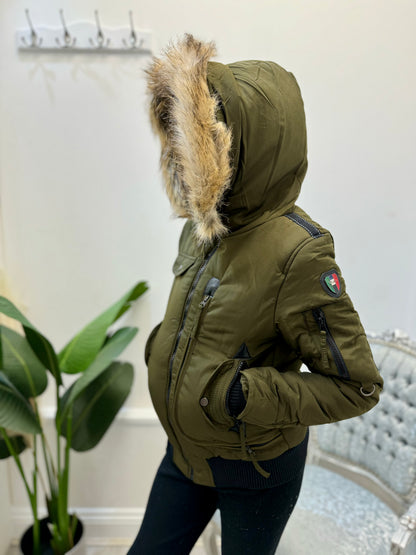 bommer jackets with fur hood