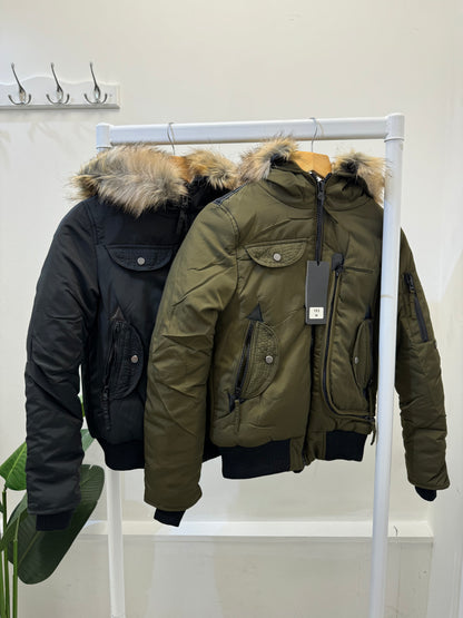 bommer jackets with fur hood