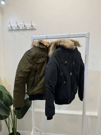 bommer jackets with fur hood