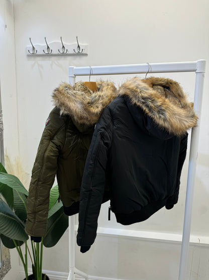 bommer jackets with fur hood