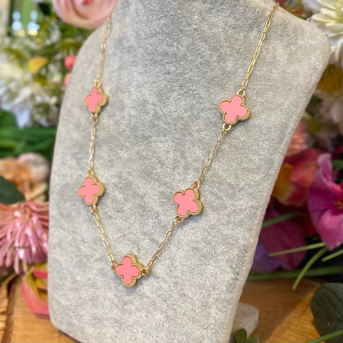 5 clover charmed necklace