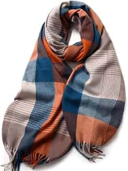 Orange and blue scarf