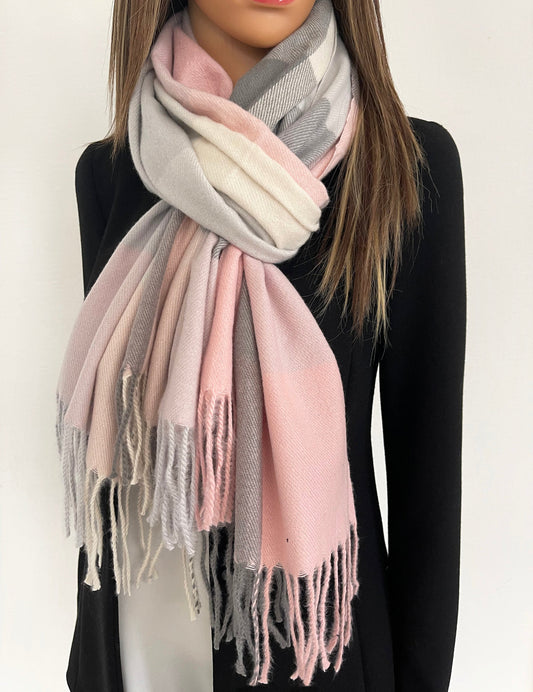 Blush pink scarf