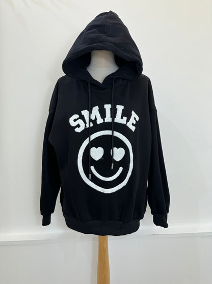 Teddy effect smile hoodie