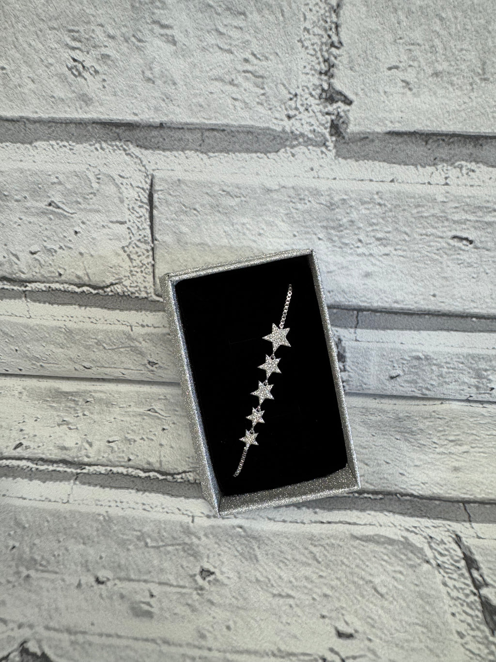 Five star bracelet in silver ￼
