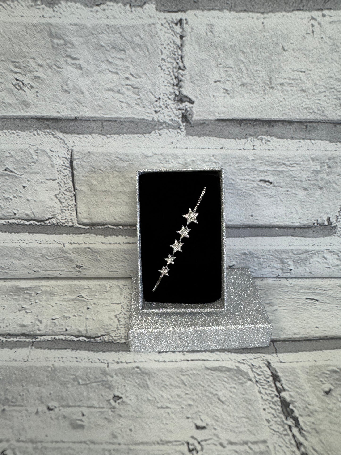Five star bracelet in silver ￼