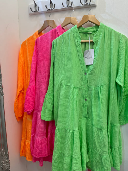 Neon  smock dress