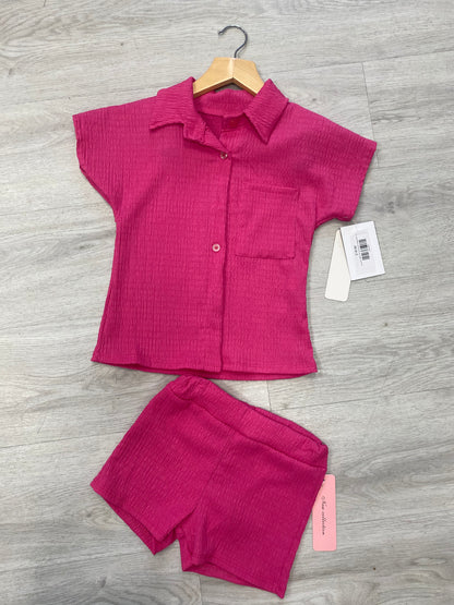 Dot Kids Shirt and Short Cheesecloth