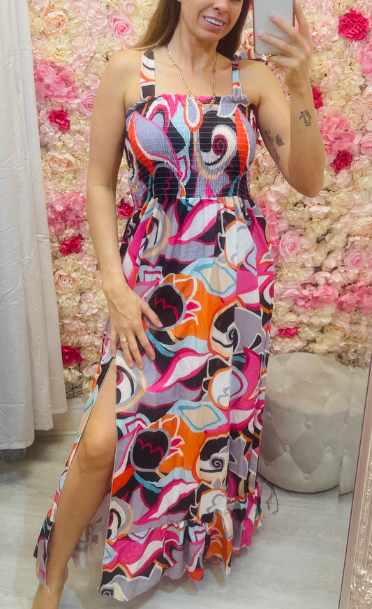 Amelia Multicolour Maxi Dress