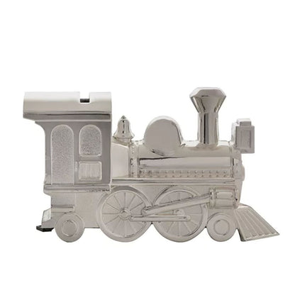 SILVER PLATED MONEY BOX LARGE TRAIN