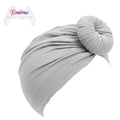 Gery Doughnut Turban Hat