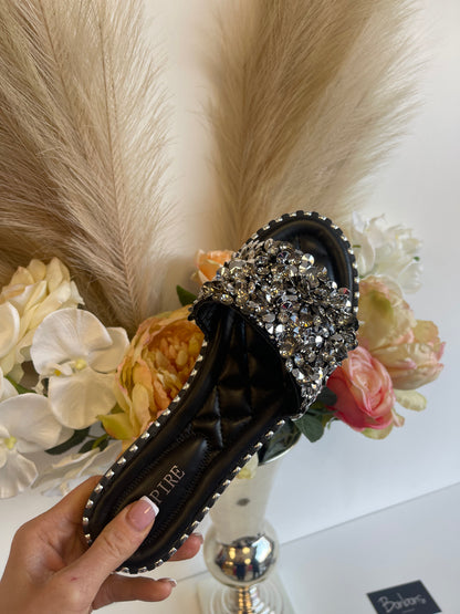 Diamante Sandals  black 1000