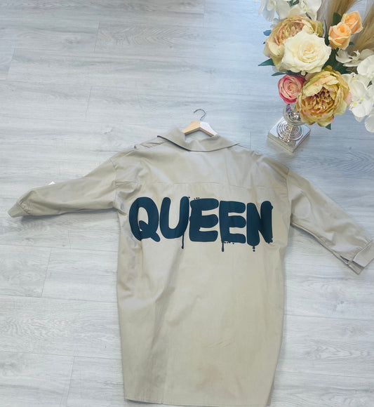 Oversize Queen Shirt Dress