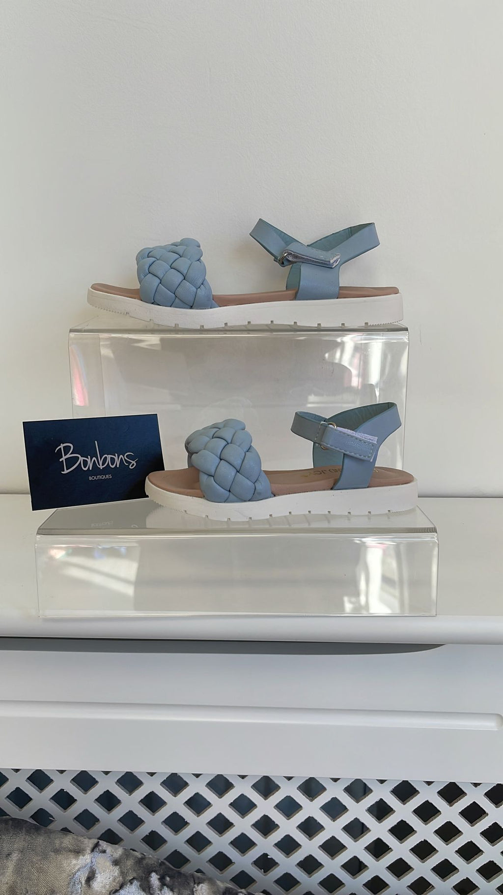 Plaits sandals blue