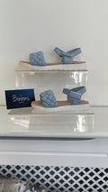 Plaits sandals blue
