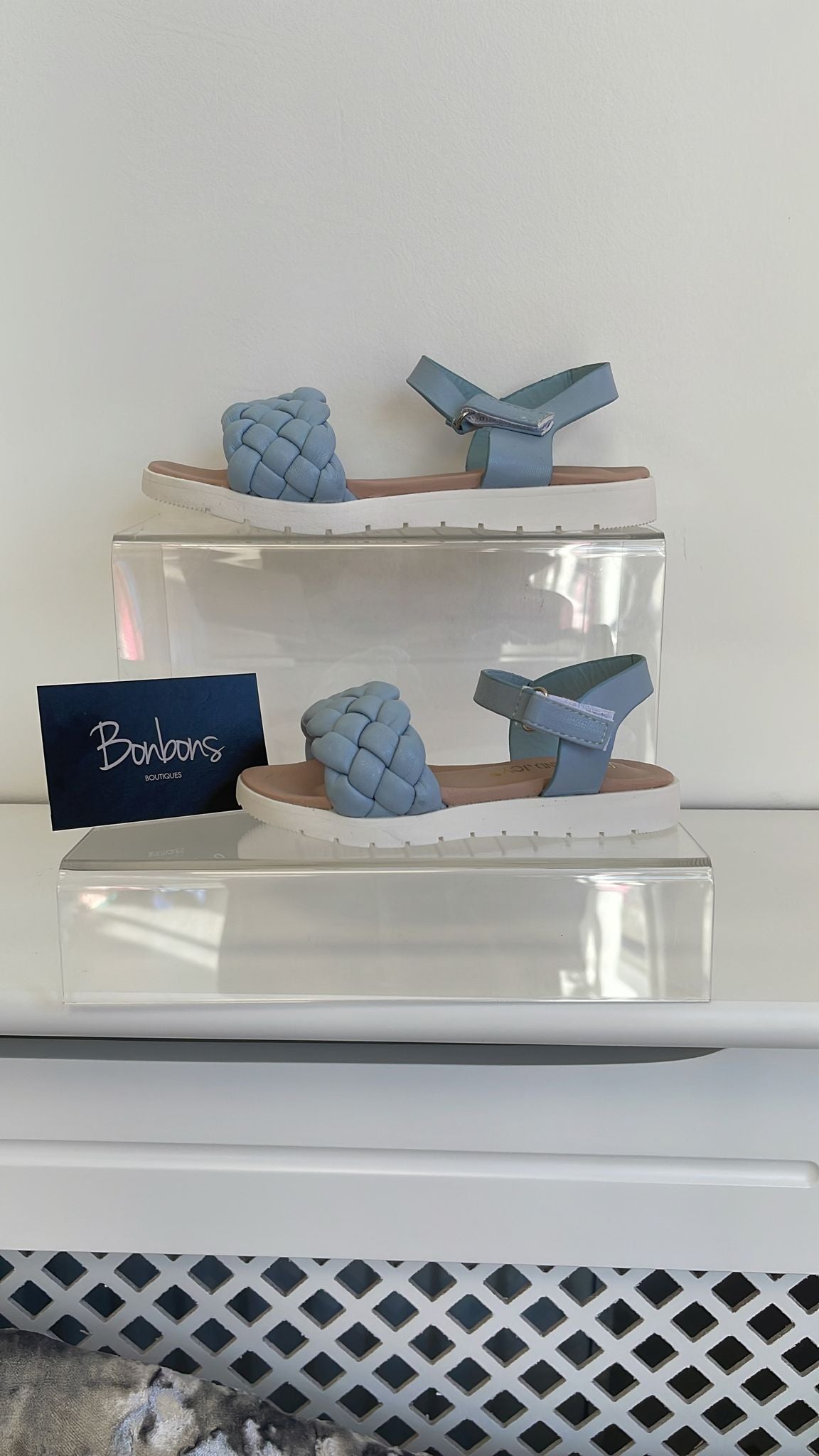 Plaits sandals blue