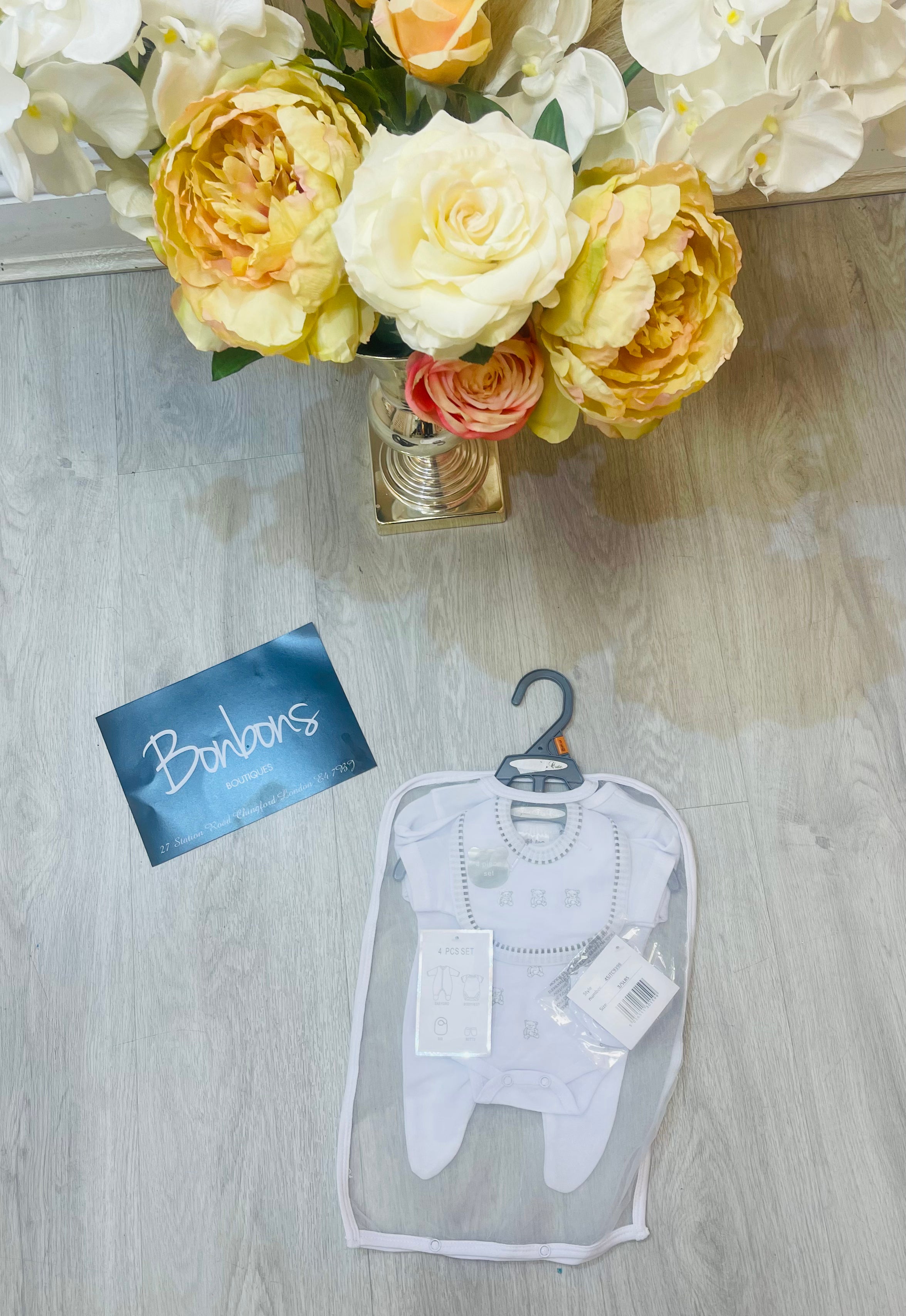 Teddy prem Baby Sets white