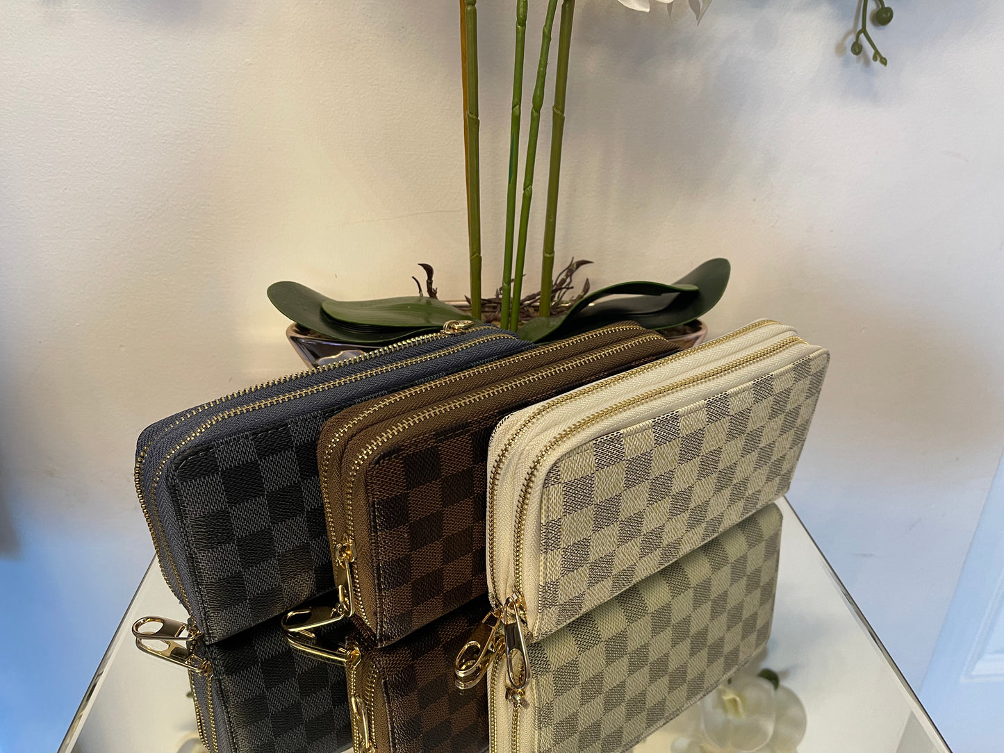 Square pattern purses