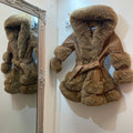 Eliza Faux Fur and PU Leather Kids Coat