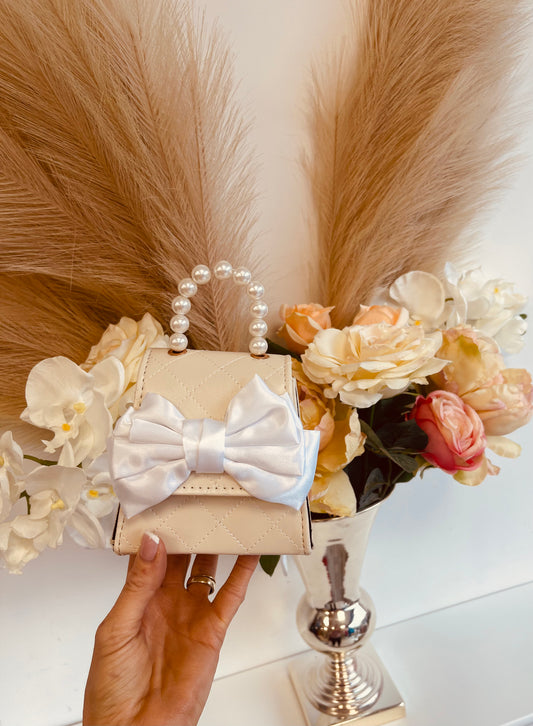 Little bag with white bow