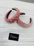 Pieces velvet and pearl headband