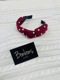 Pearl Embellished Knotted Headband